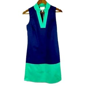 Sail To Sable Colorblock Sleeveless Tunic Dress Medium Tailored